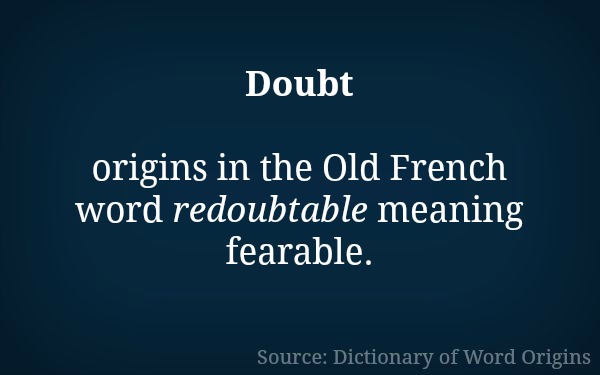 Doubt etymology