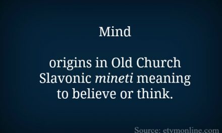 Mind etymology
