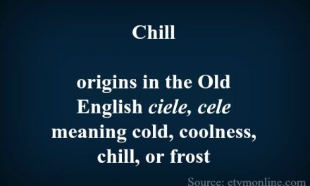 Chill etymology