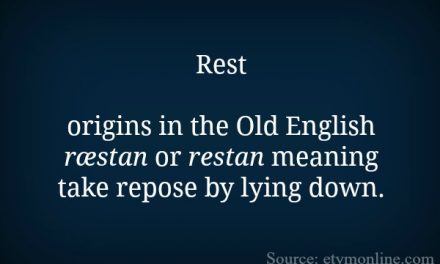 Rest etymology