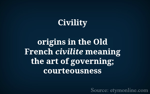 Civility etymology
